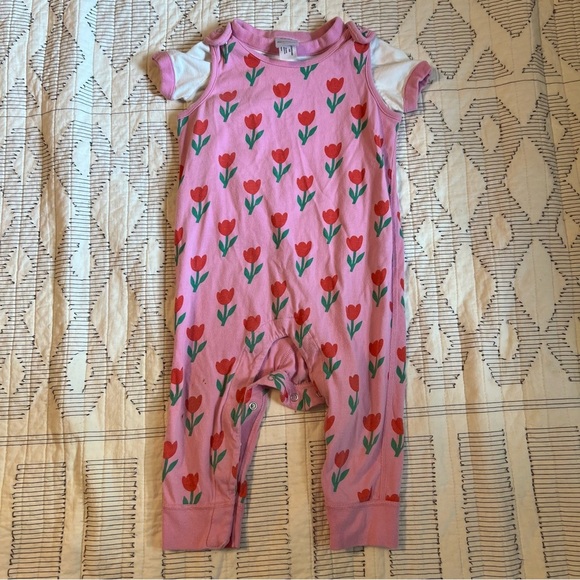 Hanna Andersson Pink Tulip Kids Matching Set - Picture 1 of 3